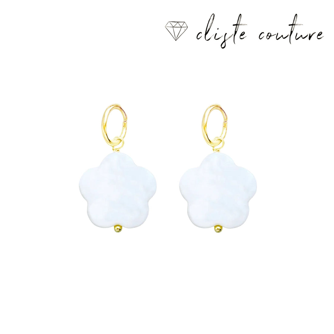 WHITE CLOVER EARRINGS