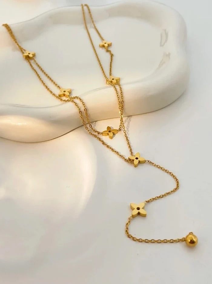 SAFA DOUBLE CHAIN NECKLACE