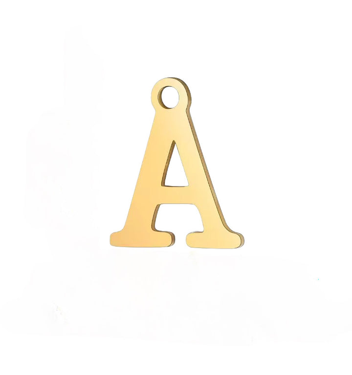 GOLD LETTER CHARM