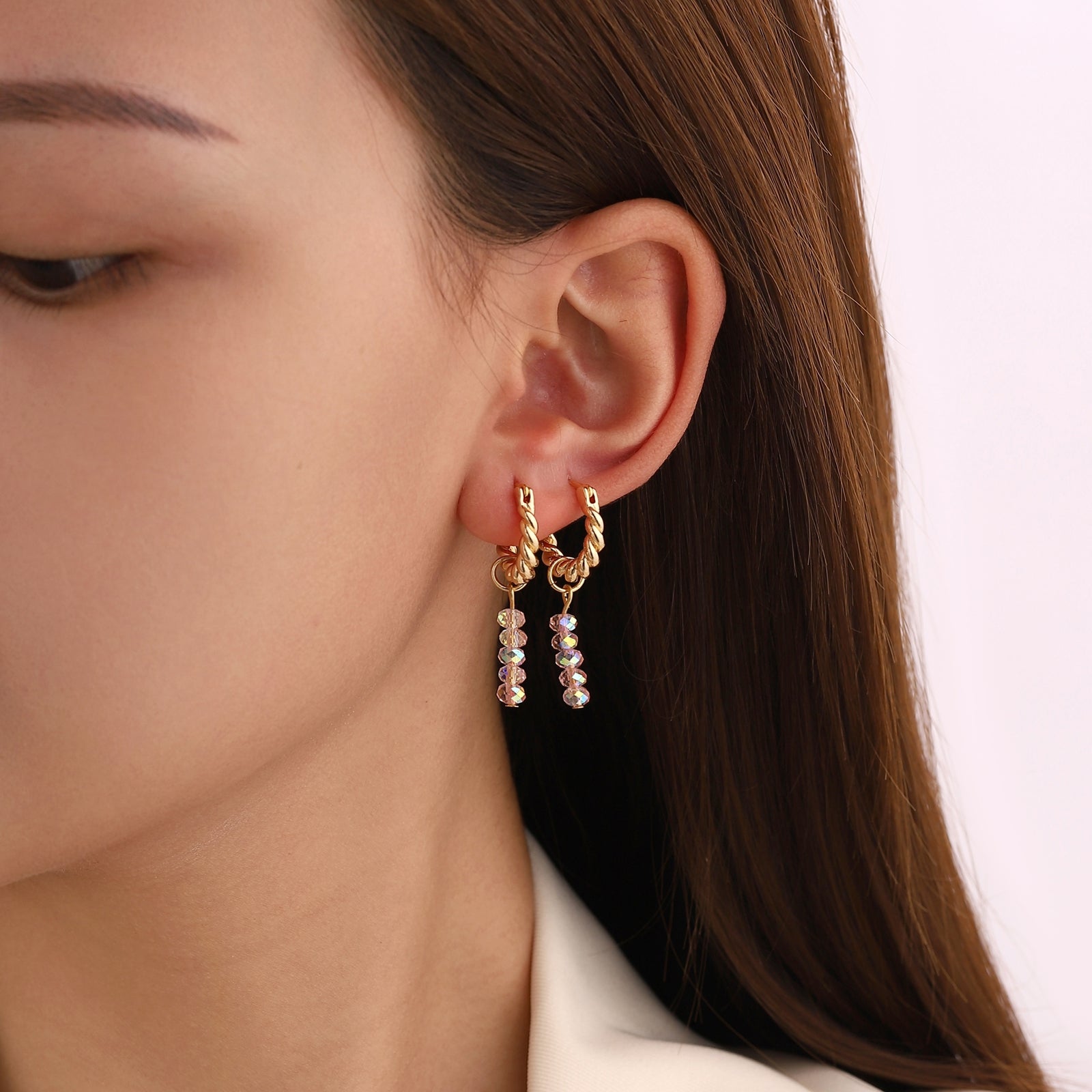 Gevlochten oorringen