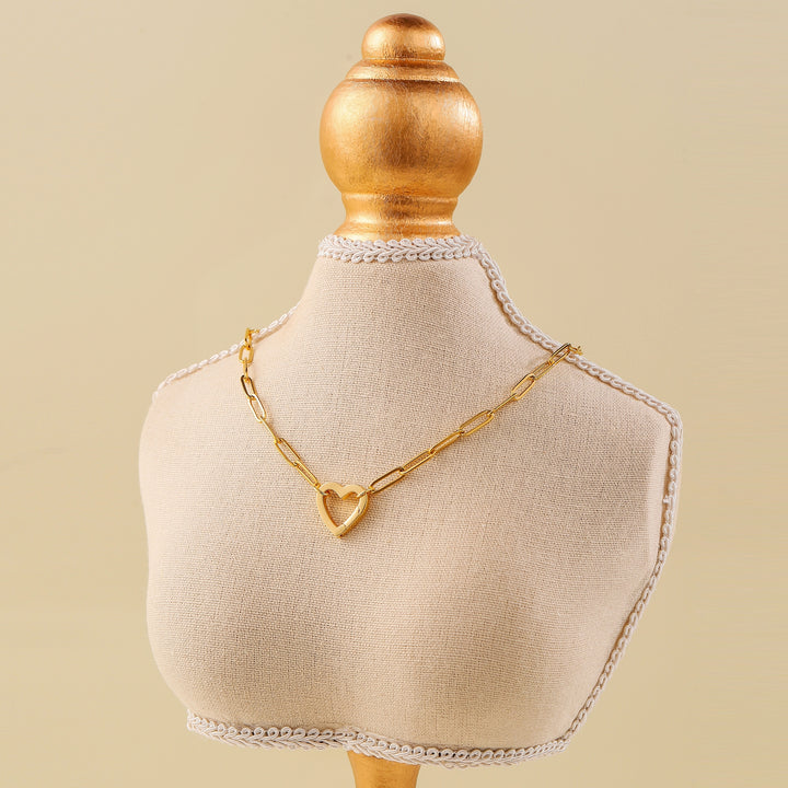 HEART CLASP OPEN CHAIN