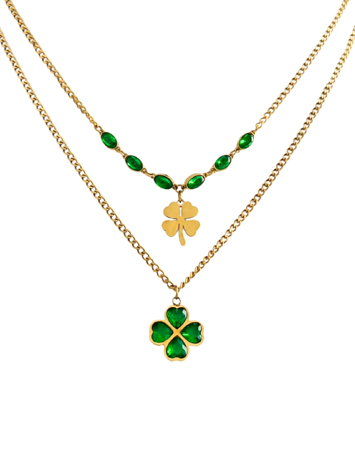 ELIANA DOUBLE CLOVER NECKLACE