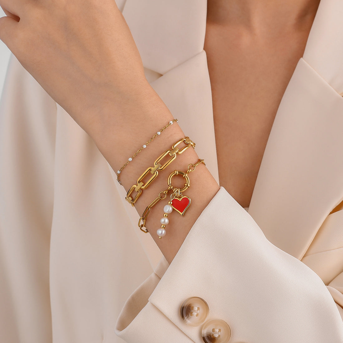 BLOCK CHAIN BRACELET