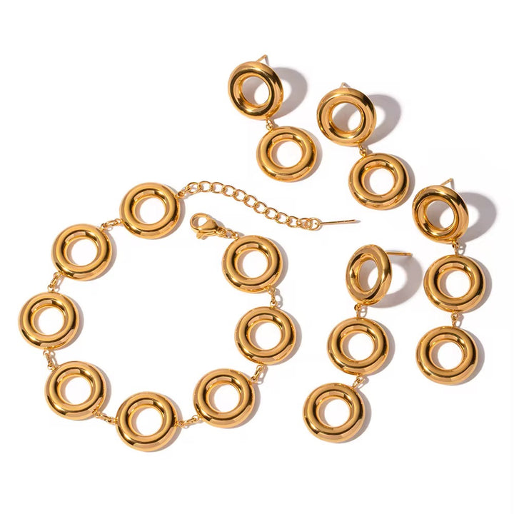 GOLD CADY SET - Bracelet and Earrings