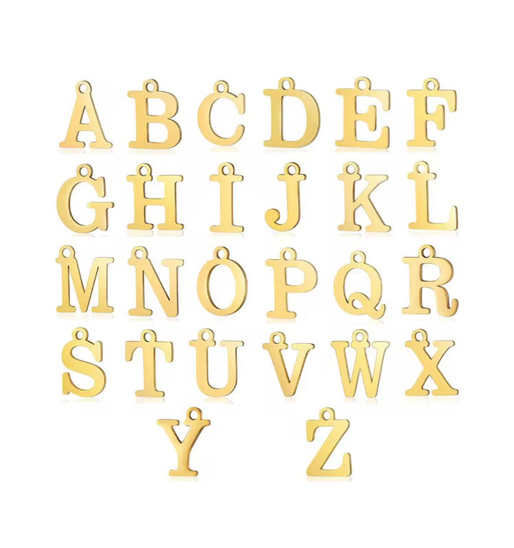 GOLD LETTER CHARM