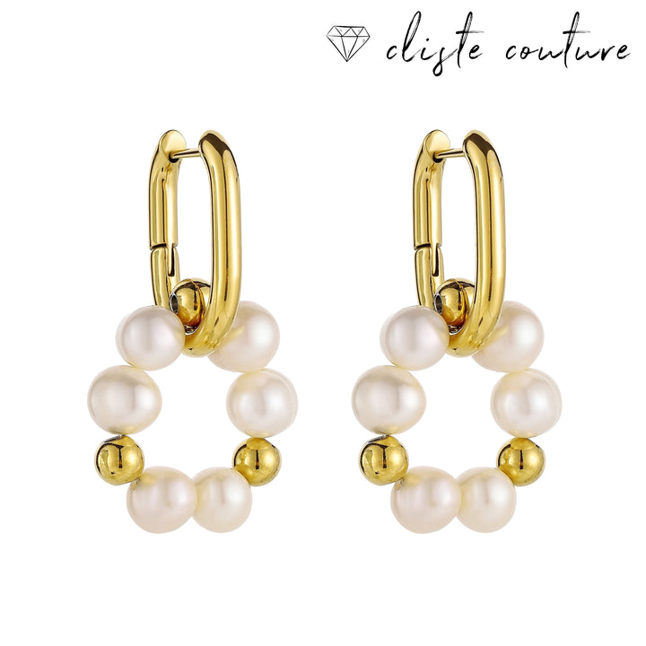 PEARL DREAM HOOP EARRINGS