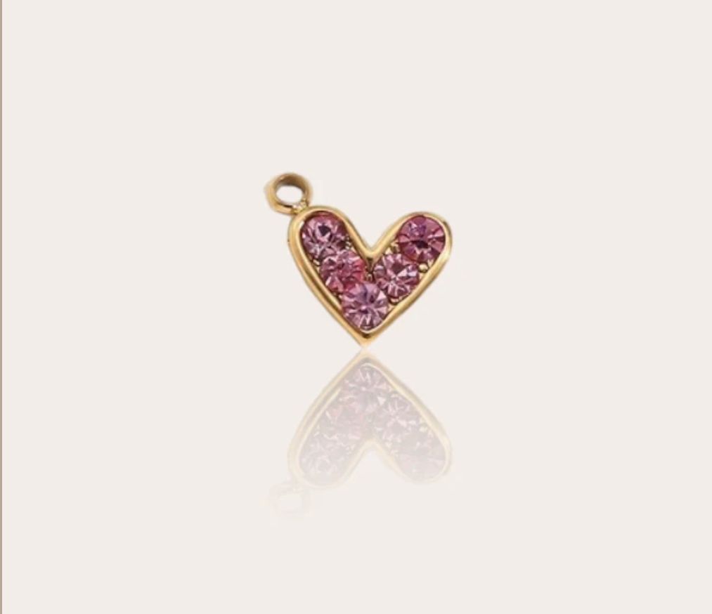 MINI DIAMANTE HEART CHARM