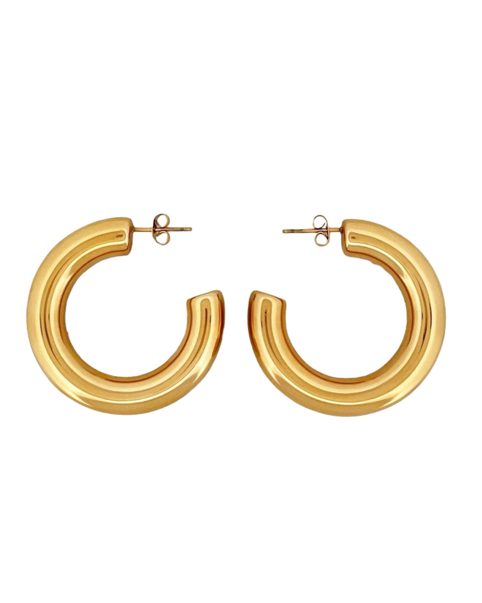 BIG TUBE HOOP EARRING