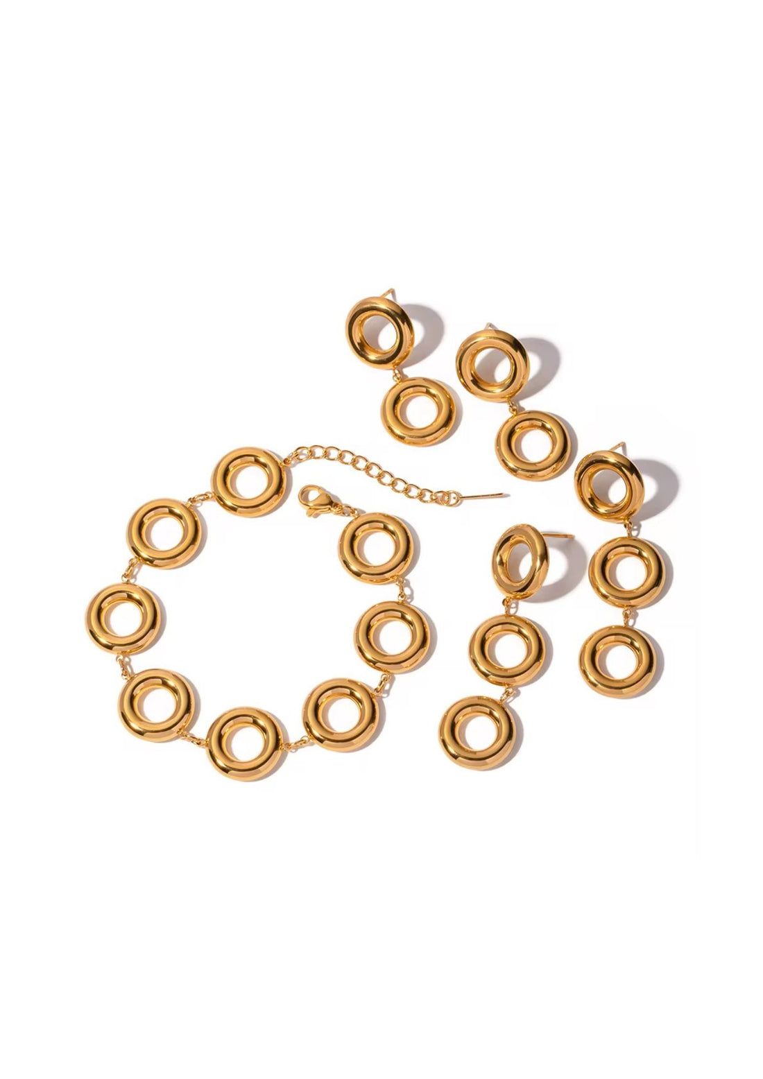 GOLD CADY SET - Bracelet and Earrings