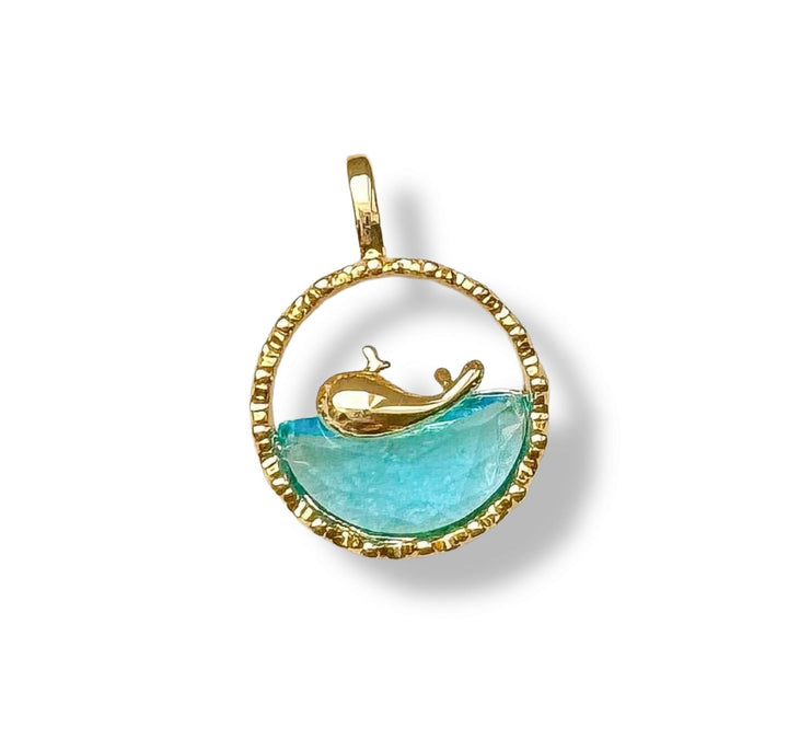 DOLPHIN GLASS CHARM