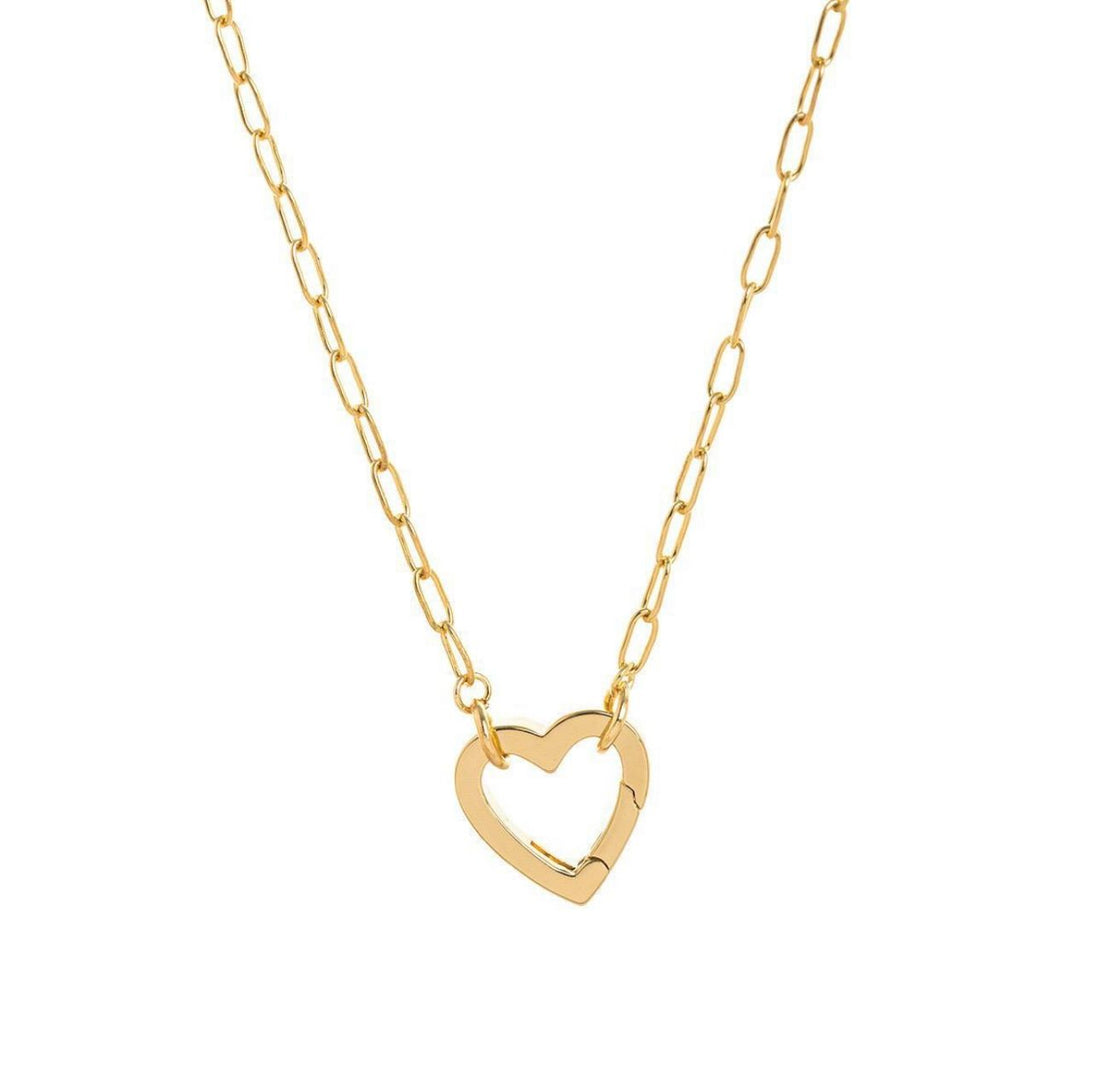 HEART CLASP OPEN CHAIN