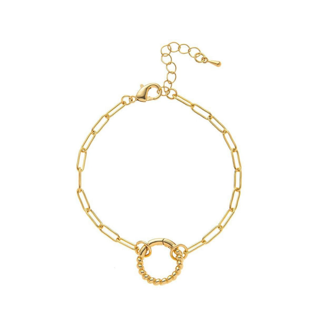 ROUND CLASP OPEN BRACELET