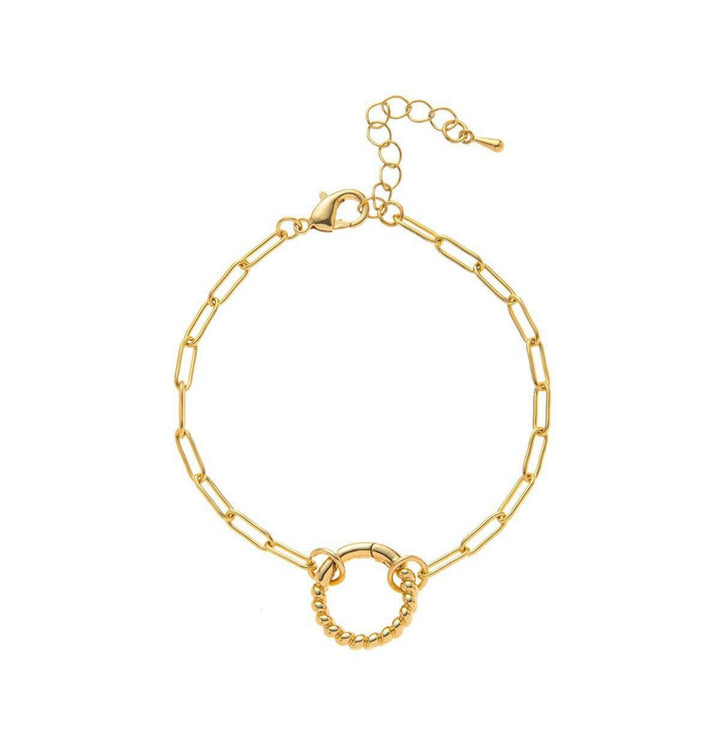 ROUND CLASP OPEN BRACELET
