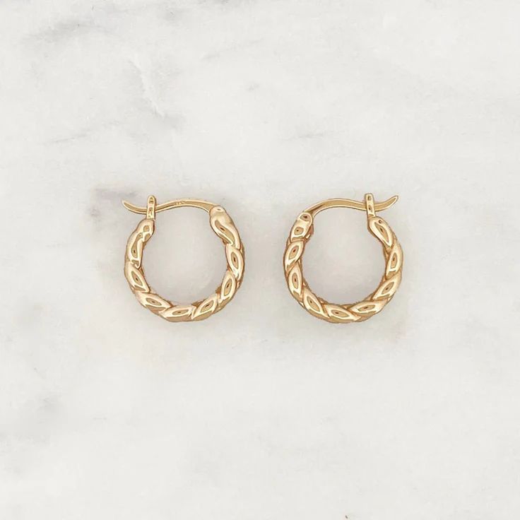 BRAIDED HOOP EARRINGS
