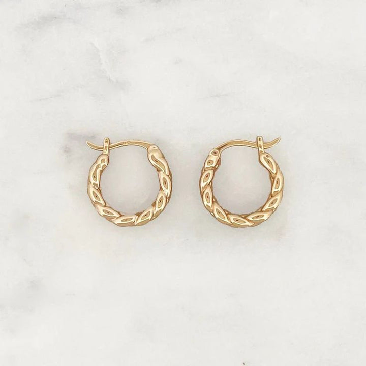 BRAIDED HOOP EARRINGS
