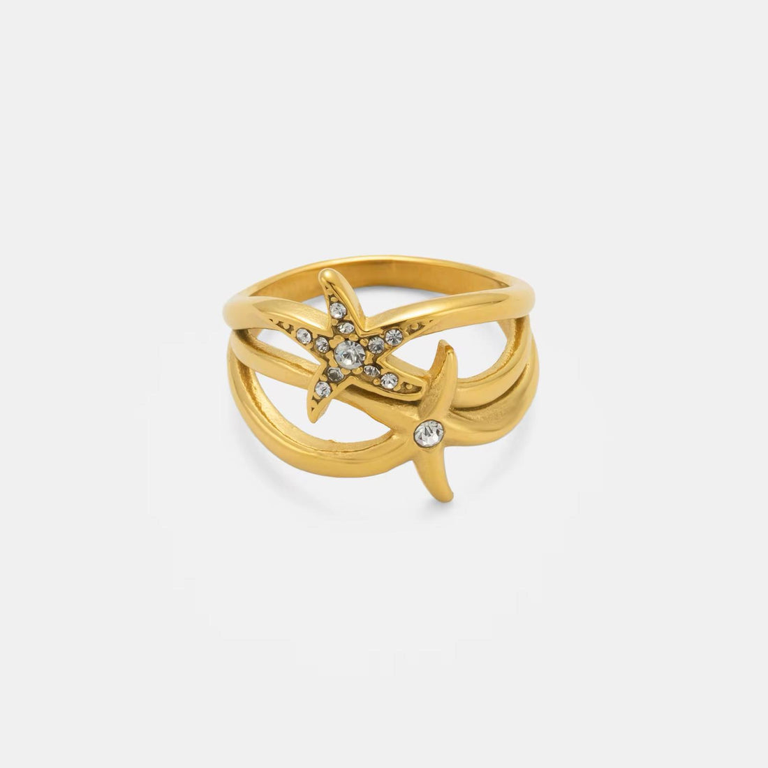 DOUBLE STAR RING