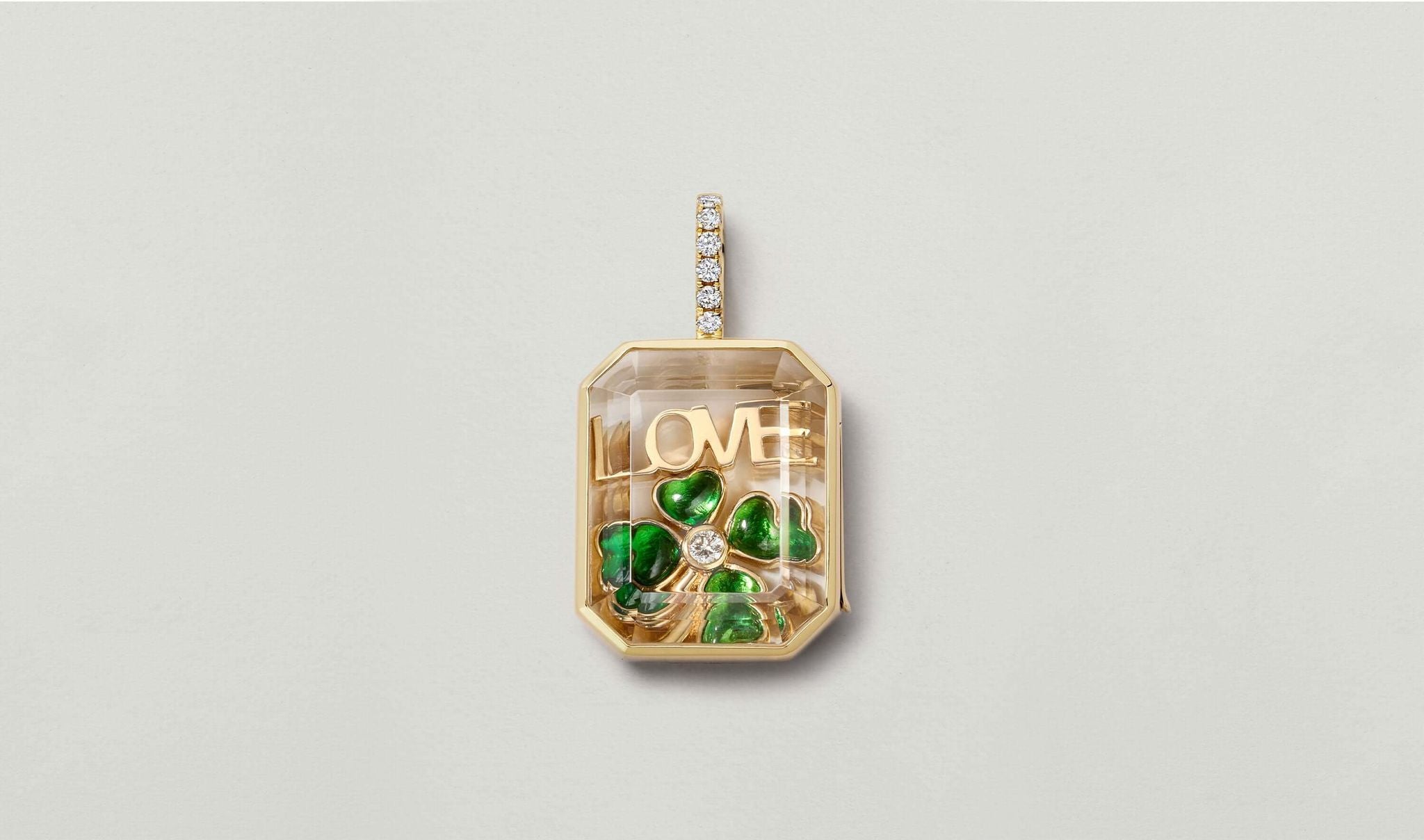 CORDELIA ZIRCON HANGER MET KETTING