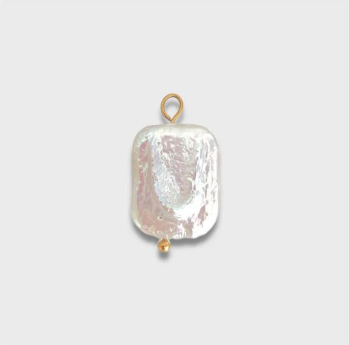 LARGE RECTANGULAR PEARL CHARM