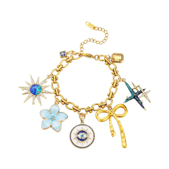 ENCHANTED ESSENCE MULTI CHARM BRACELET
