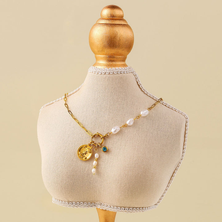 3 PEARL CLASP NECKLACE