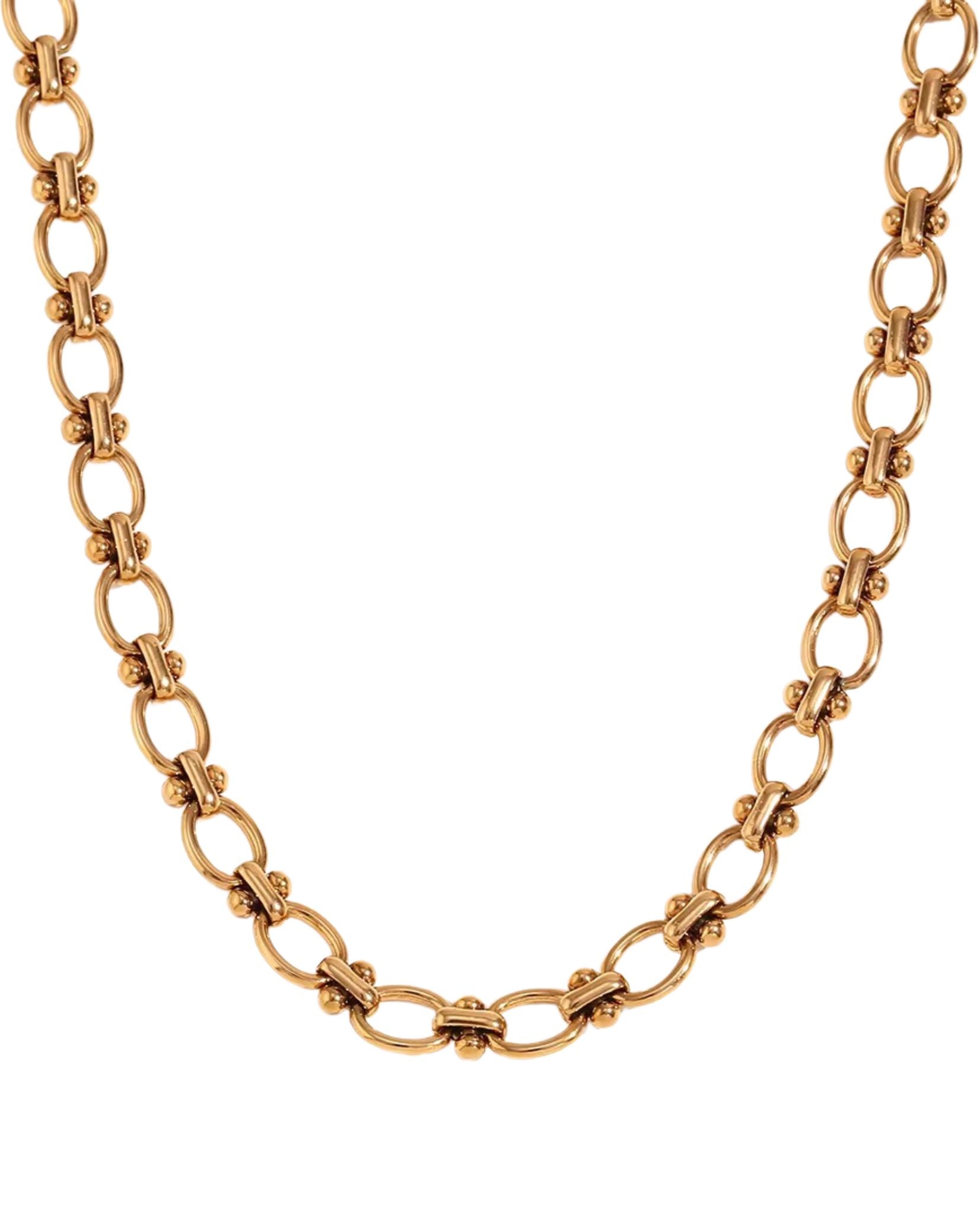 BLOCK CHAIN NECKLACE