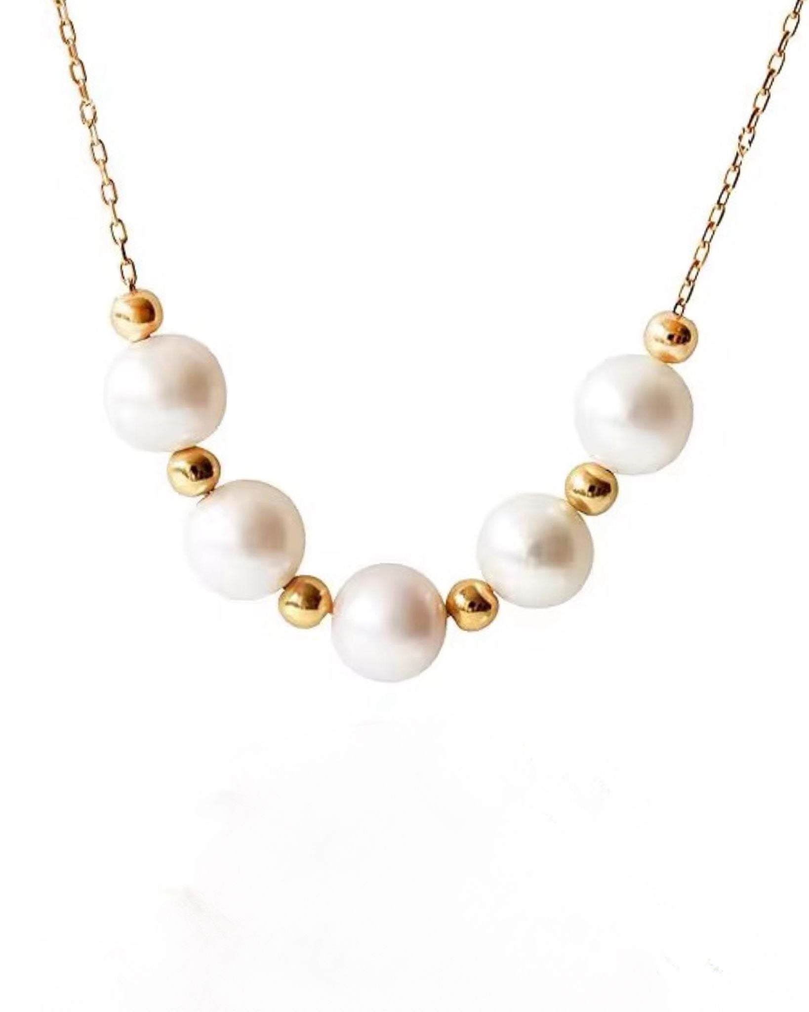 GOLD PEARL NECKLACE