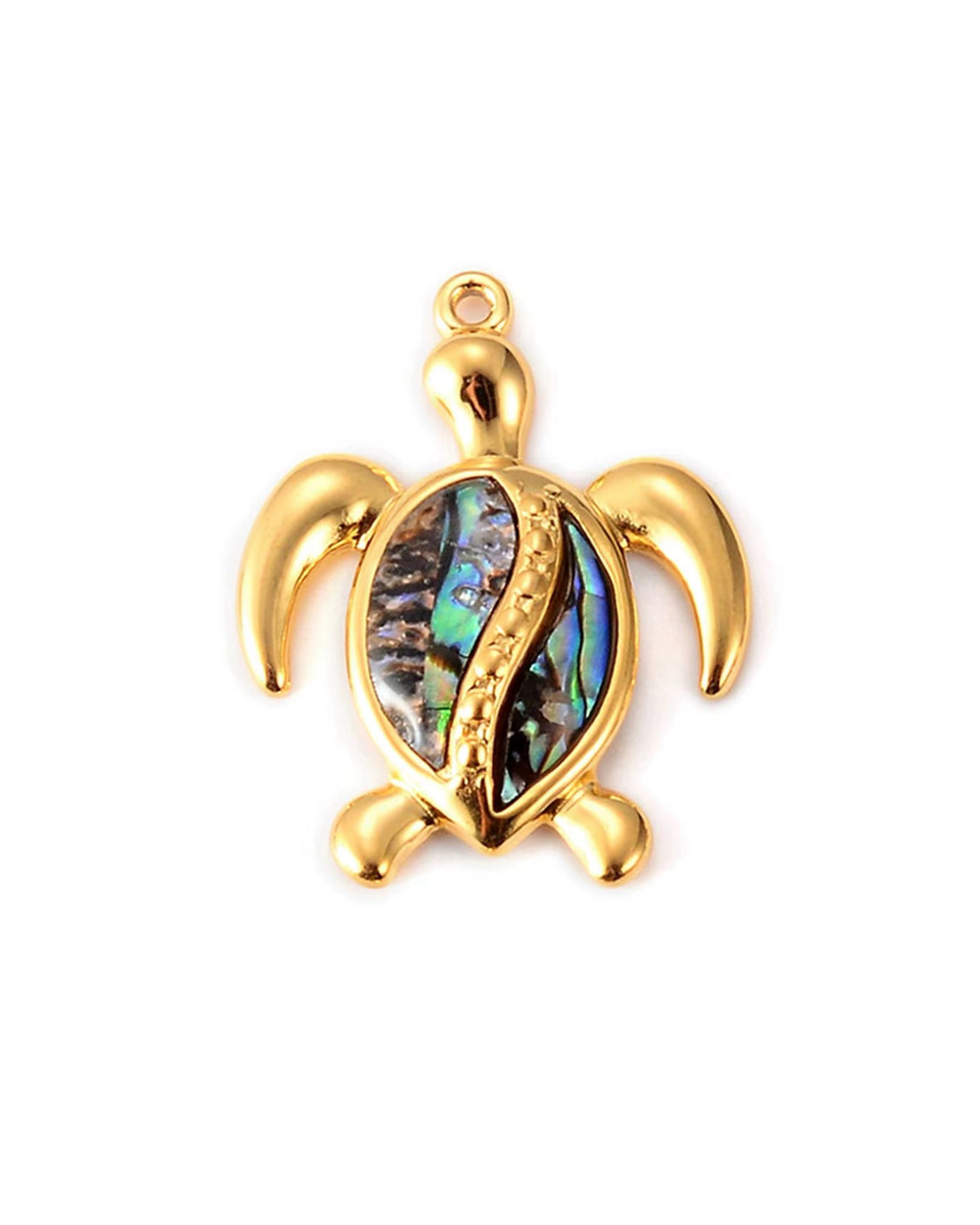 SHELL TURTLE CHARM NECKLACE