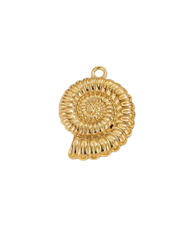 GOLD SHELL CHARM NECKLACE