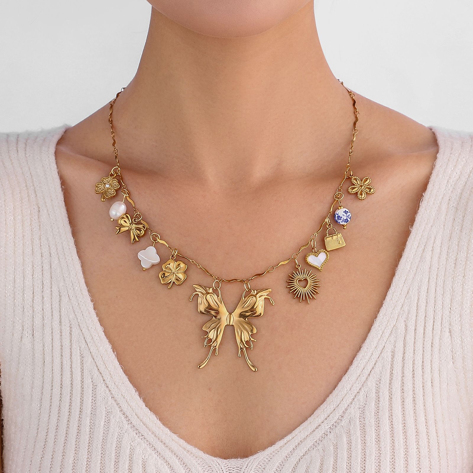 INTO THE MYSTIC MULTI CHARM NECKLACE