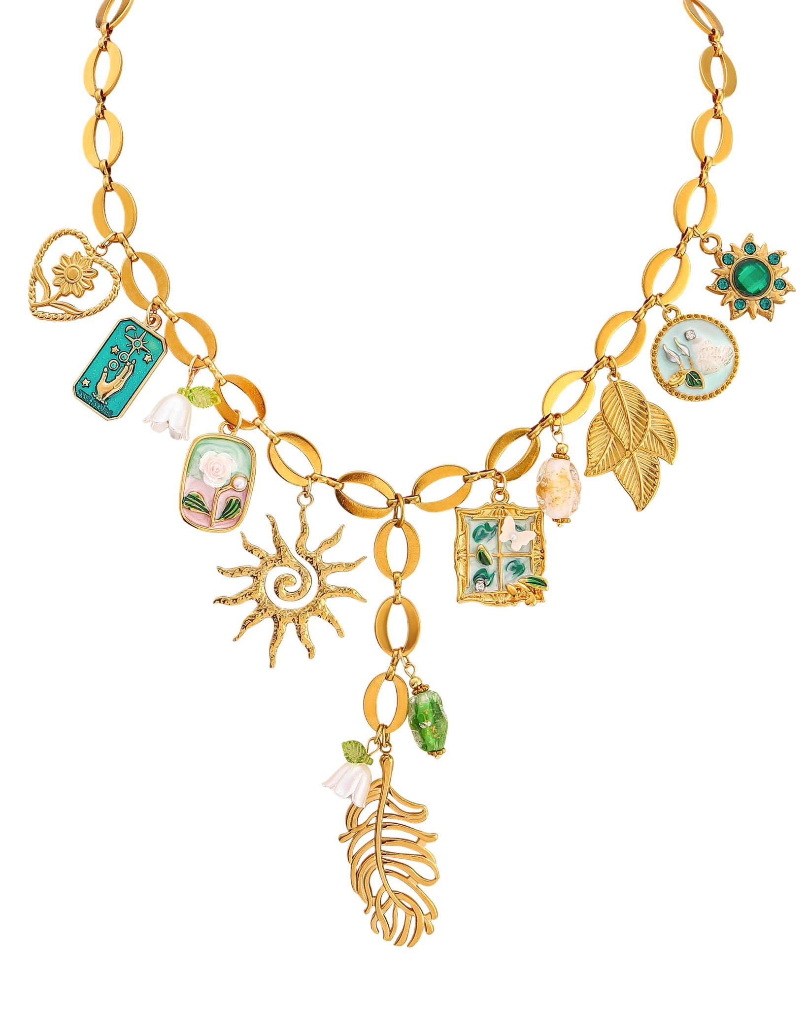 PURE HARMONY MULTI CHARM NECKLACE