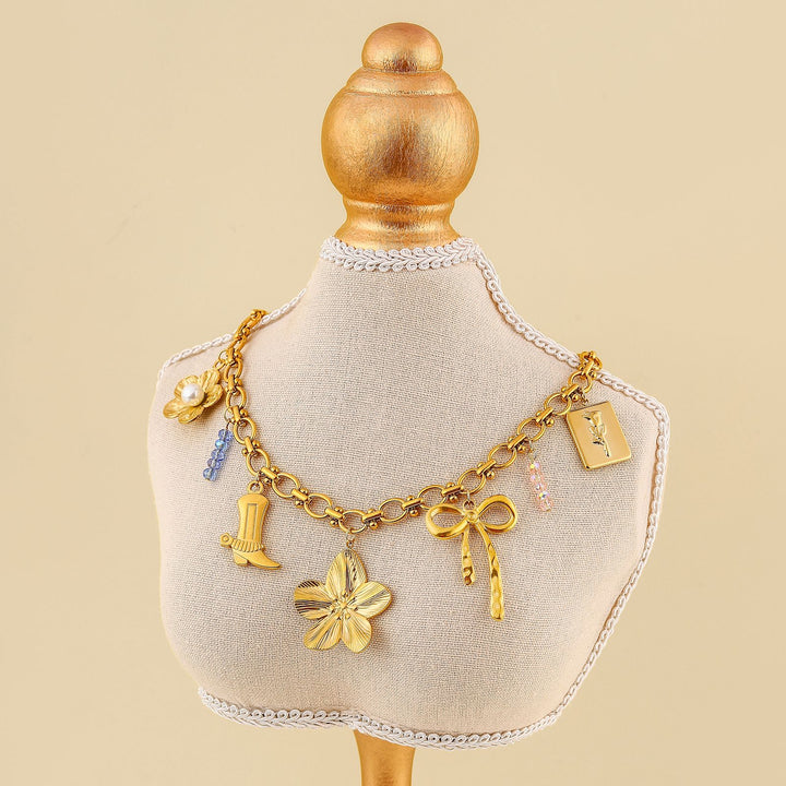 BOHEMIAN MULTI CHARM NECKLACE