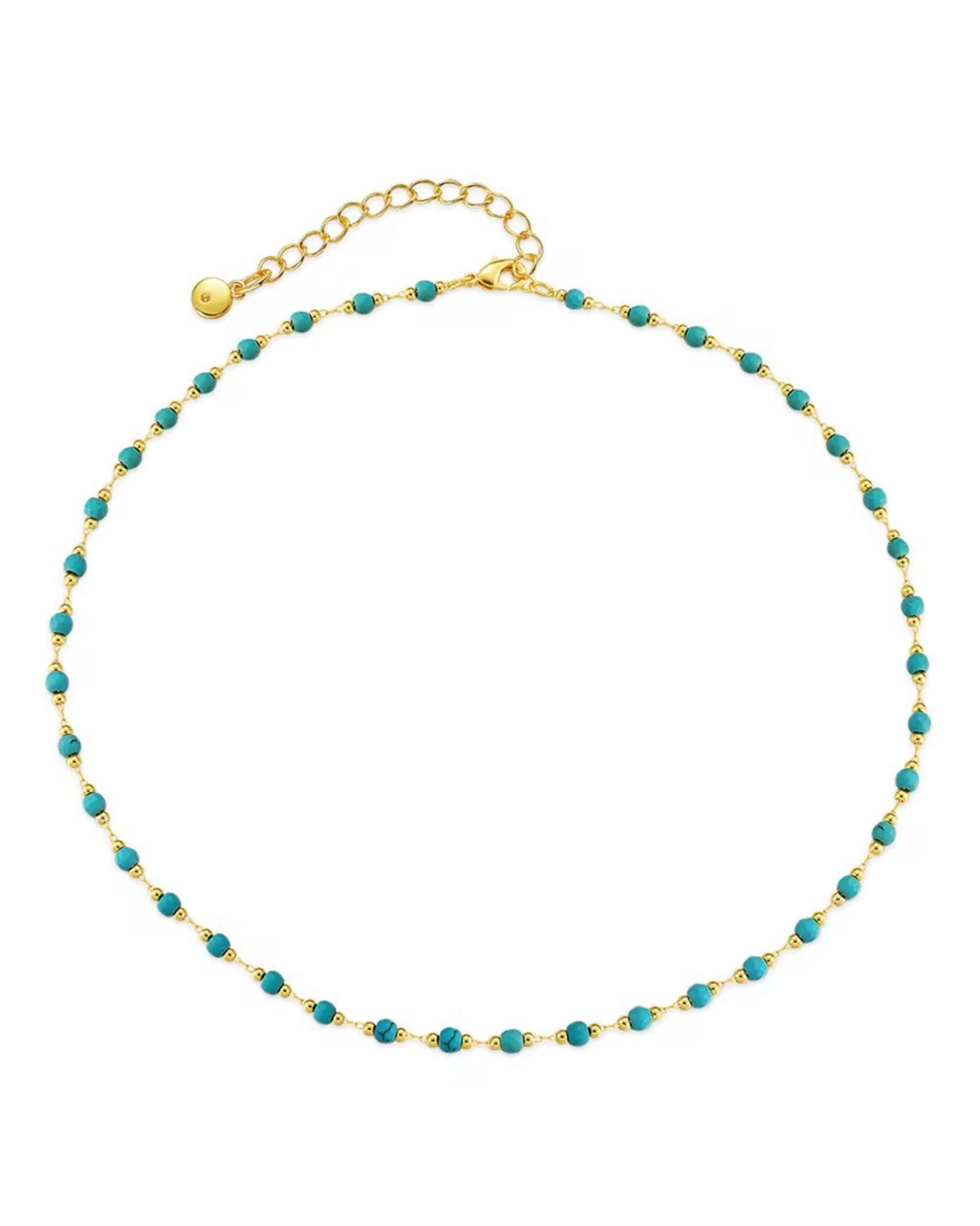 BLUE SKY DOTS CHOKAR NECKLACE