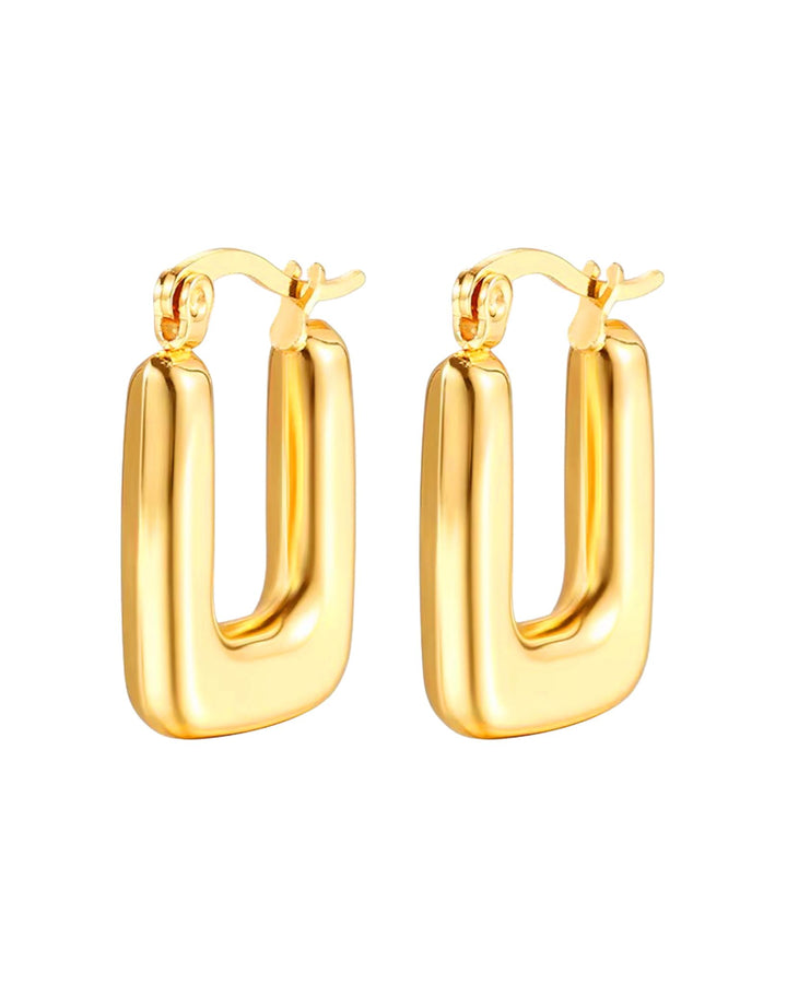 SQUARE HOOP EARRING