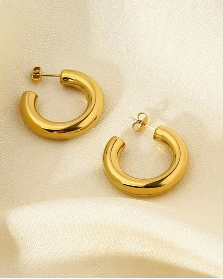 BIG TUBE HOOP EARRING