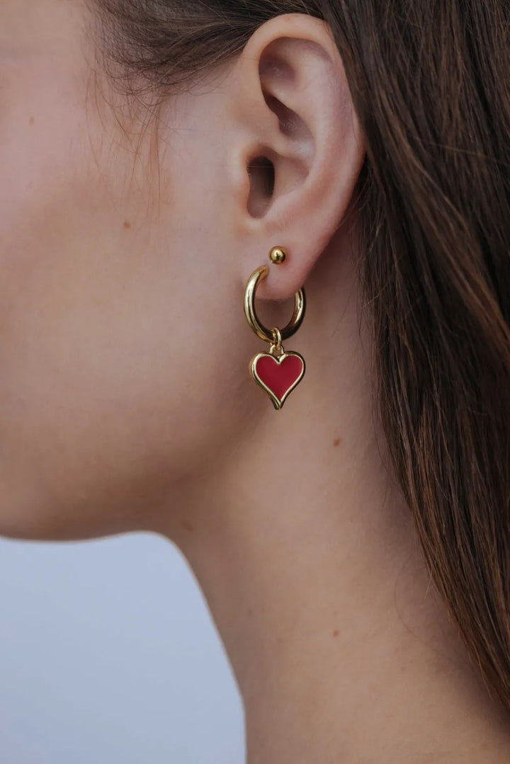 RED HEART EARRINGS