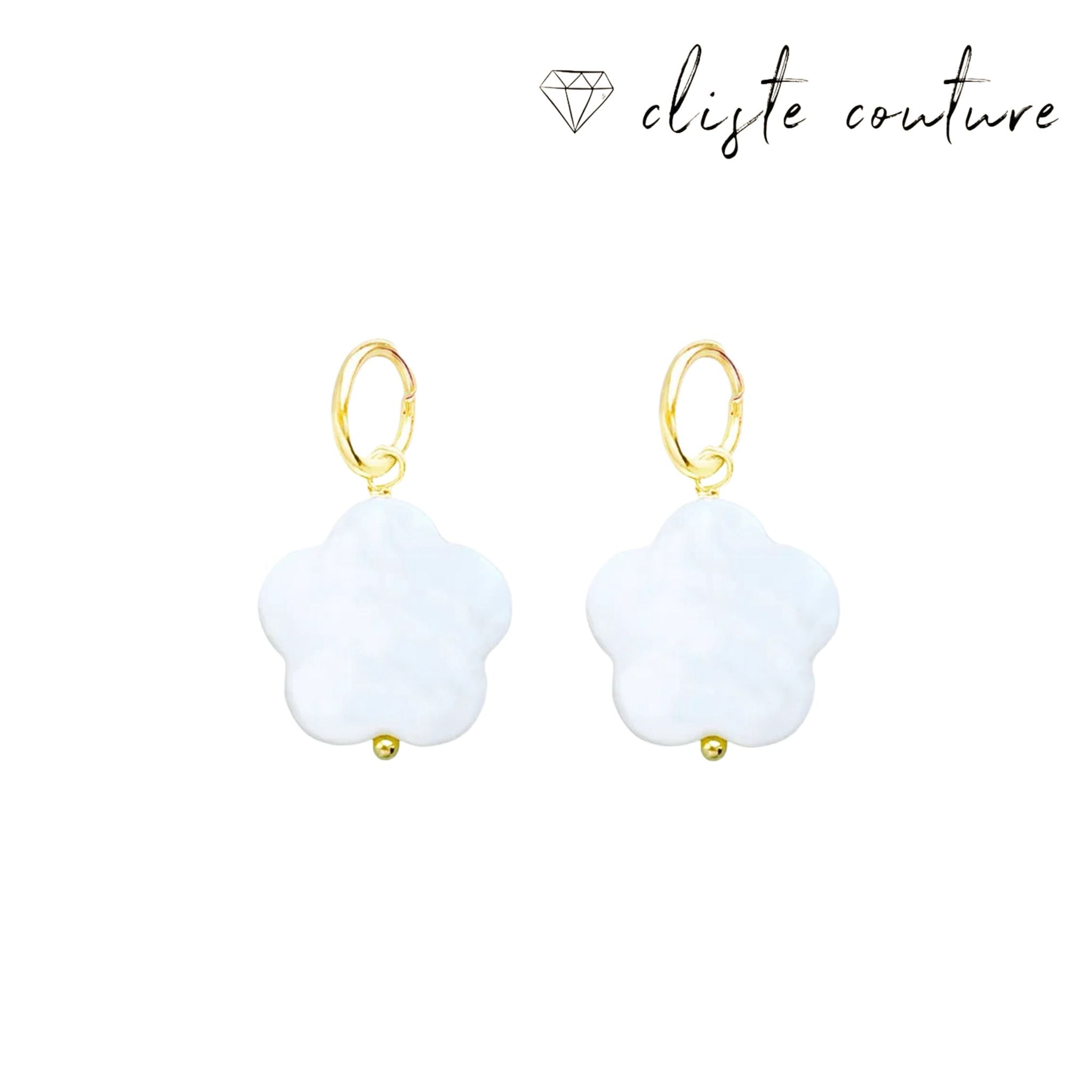 WHITE CLOVER EARRINGS
