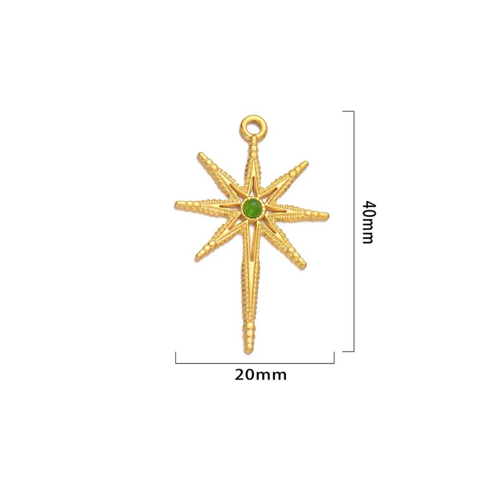 CC Green Star Charm