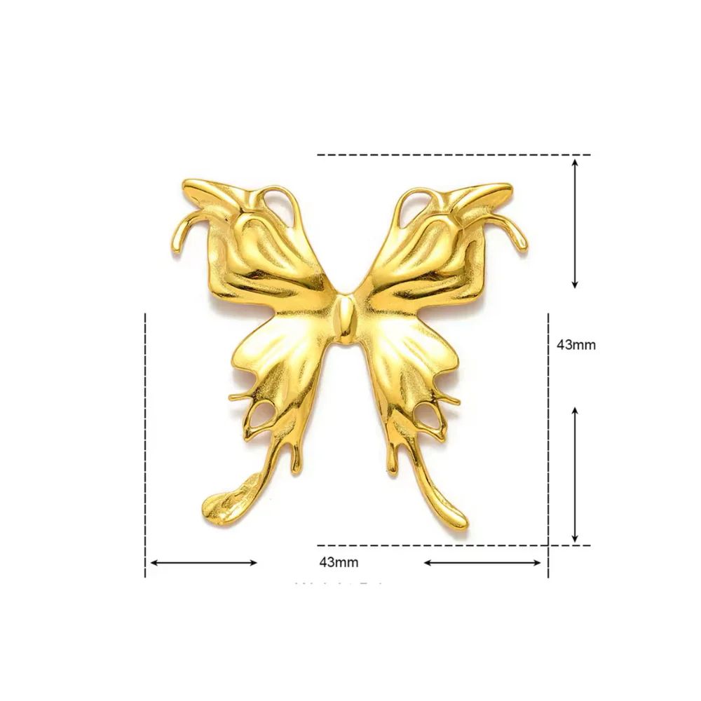 CC GOLD BUTTERFLY CHARM