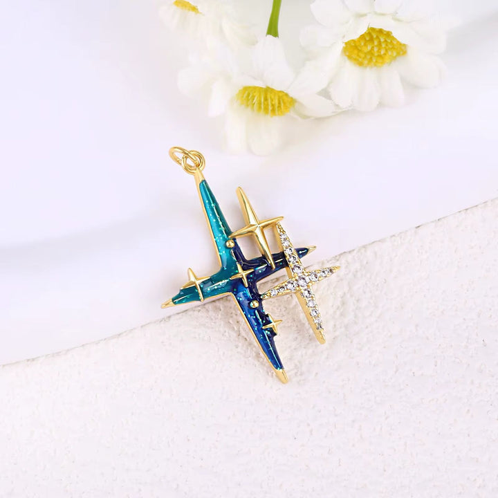 CC BLUE SHELL ZIRCON STAR