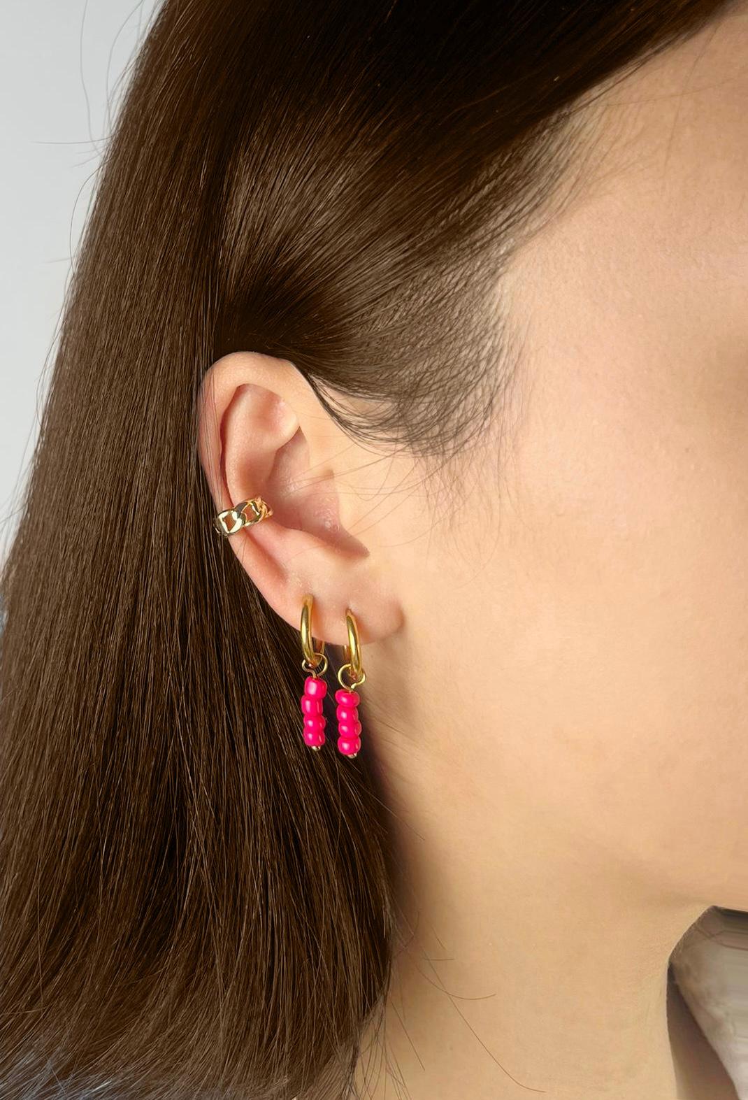 PINK DROP EARRINGS