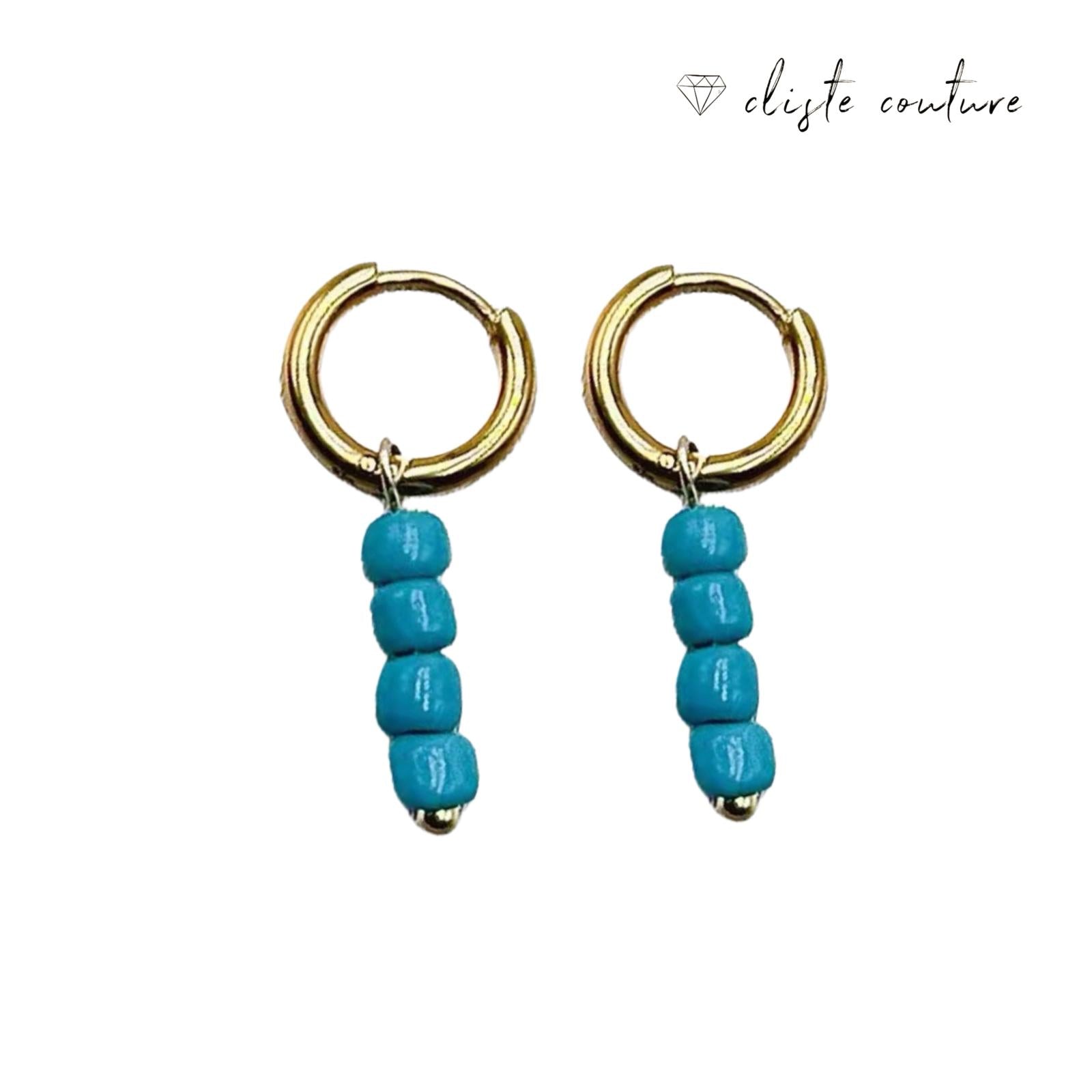 BLUE DROP EARRINGS
