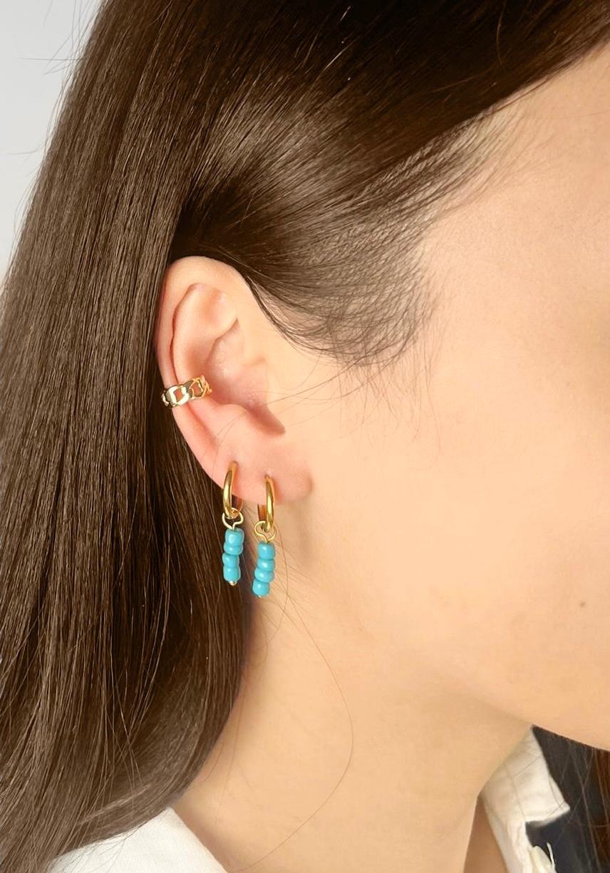 BLUE DROP EARRINGS