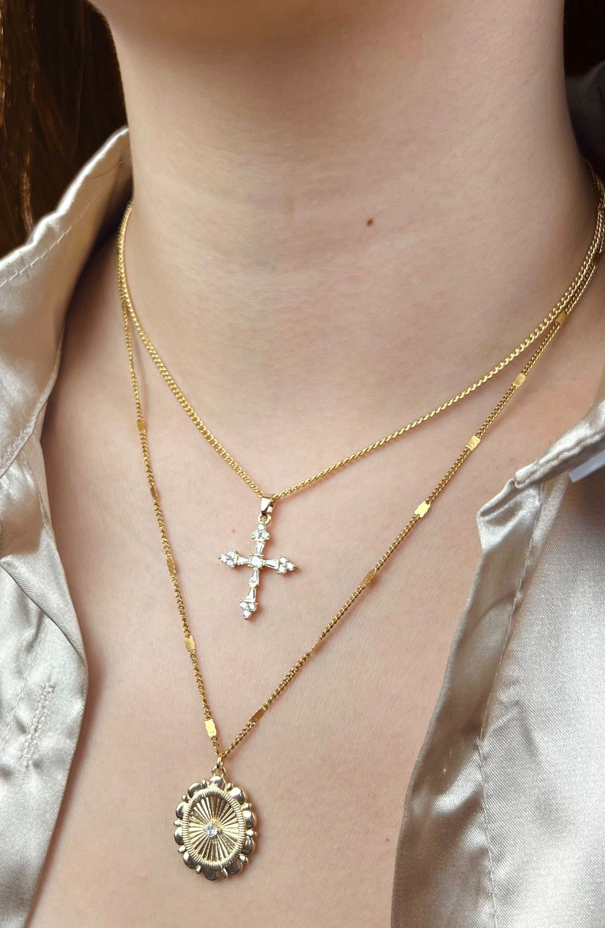 CC AMORE COLLECTION - AMORE CROSS NECKLACE