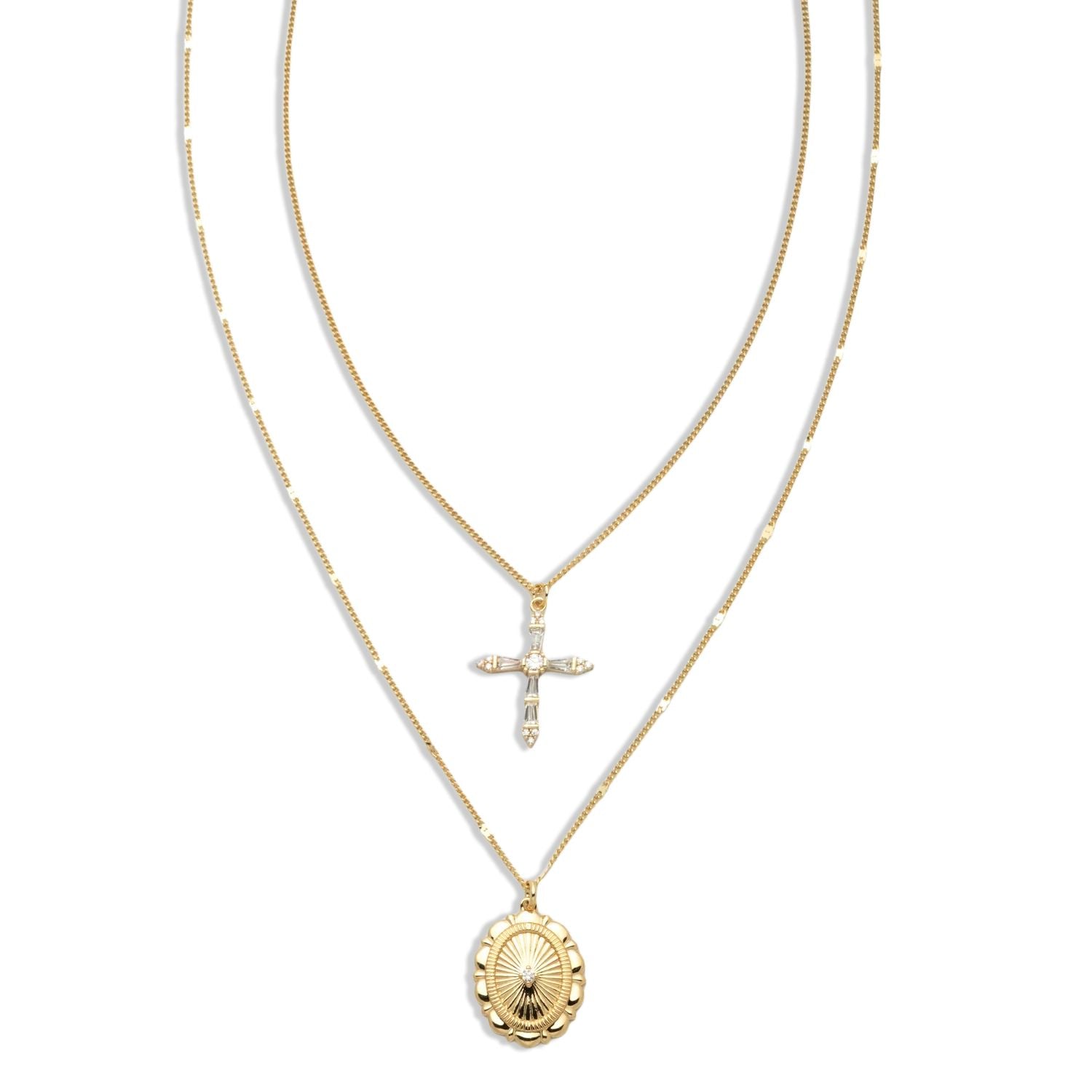 CC AMORE COLLECTION - PASSPORT NECKLACE SET OF 2