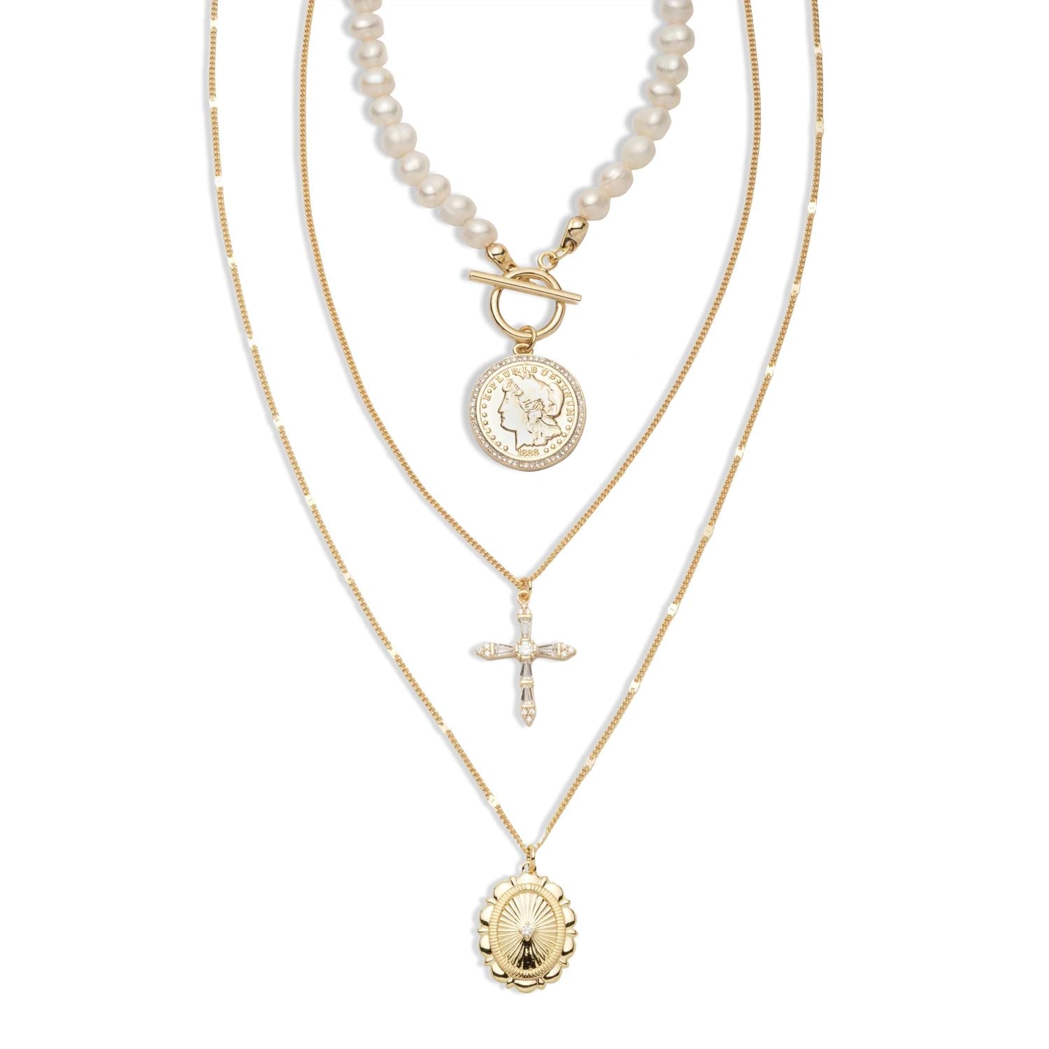 CC AMORE COLLECTION - AMORE NECKLACE SET OF 3