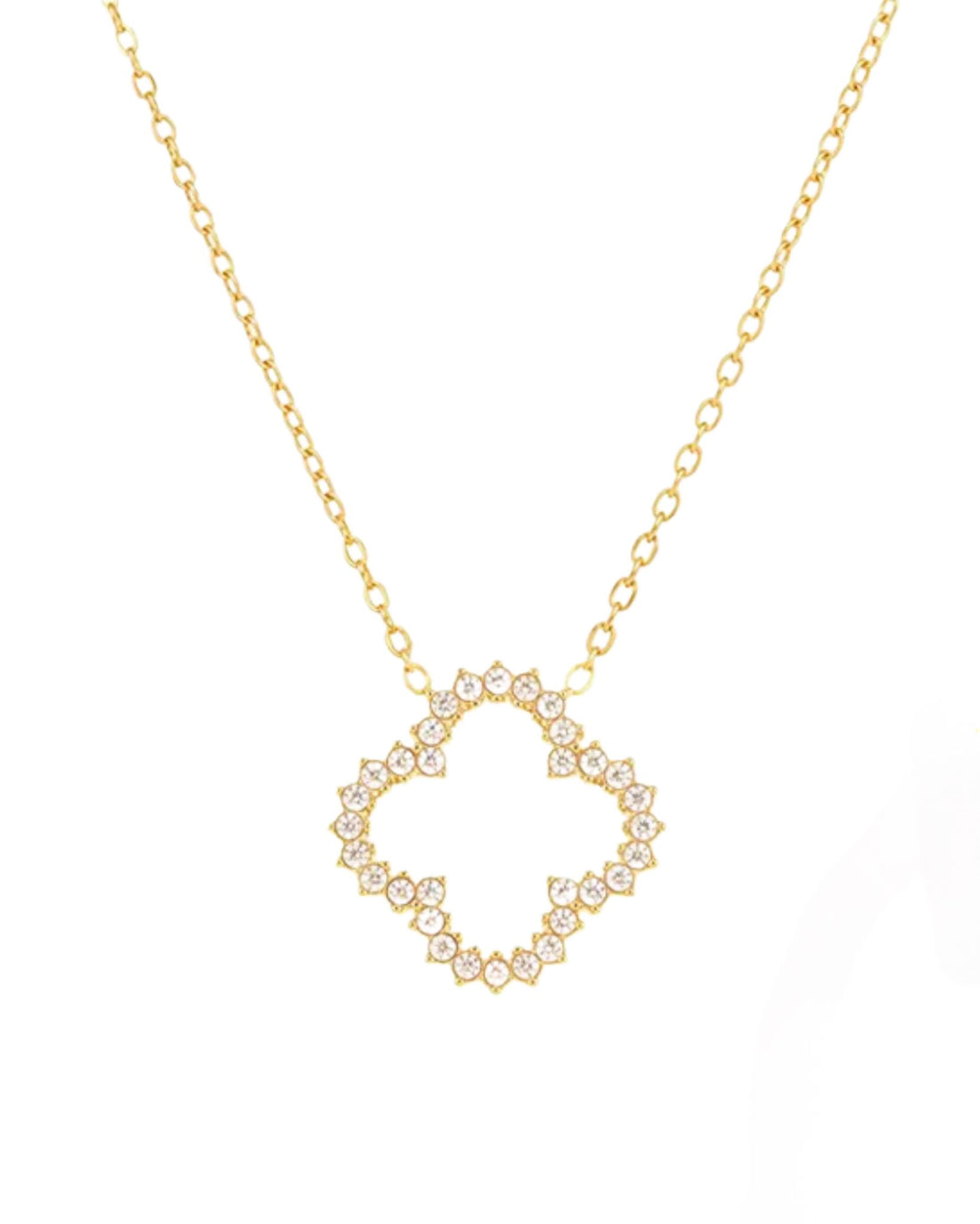 ZIRCON CLOVER NECKLACE