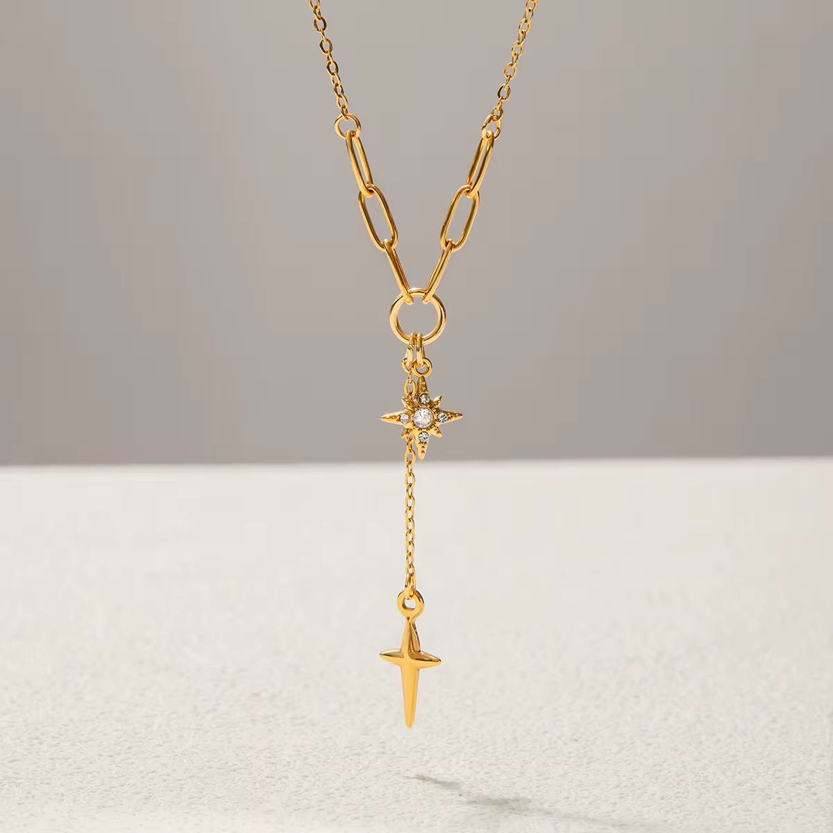 SUN AND STAR NECKLACE