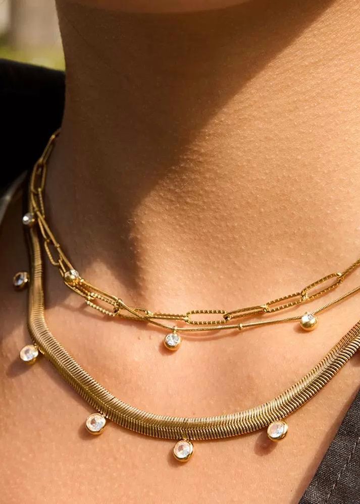 SNAKE CHAIN WITH ZIRCON