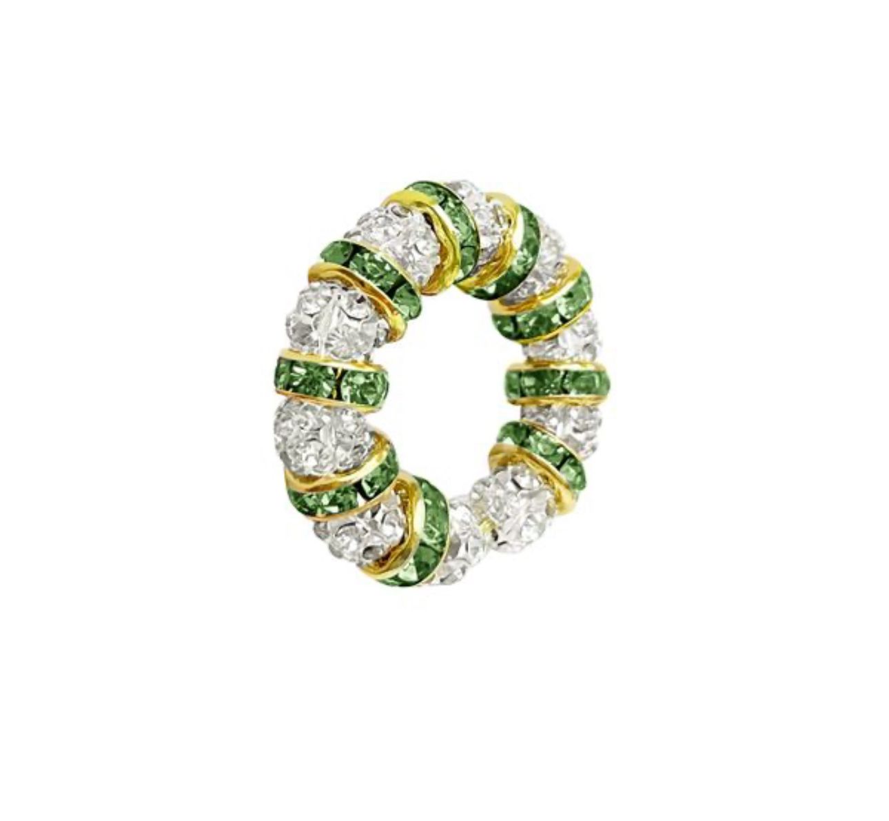 Elegant gold earrings with gemstone for her