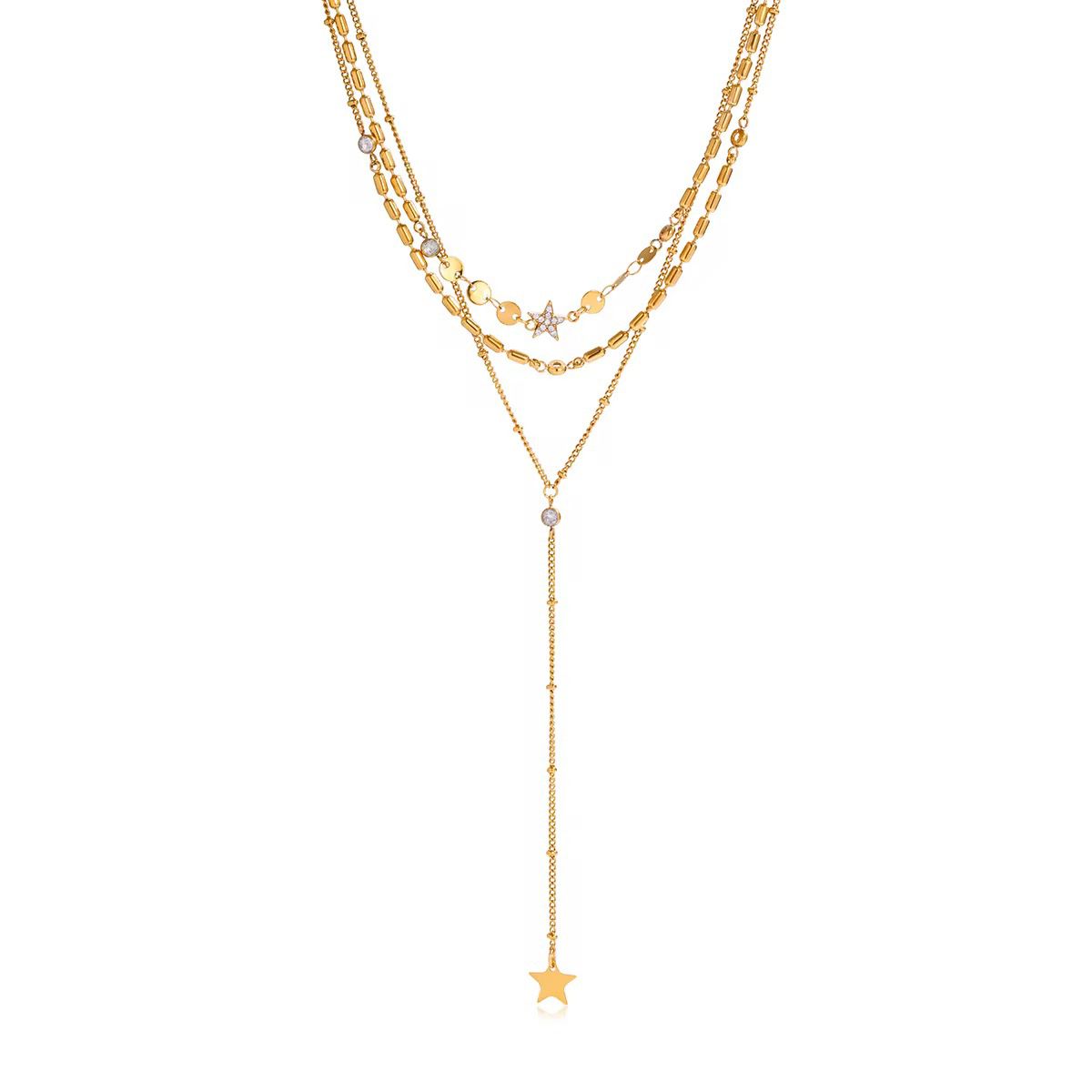 Gold designer necklace for her